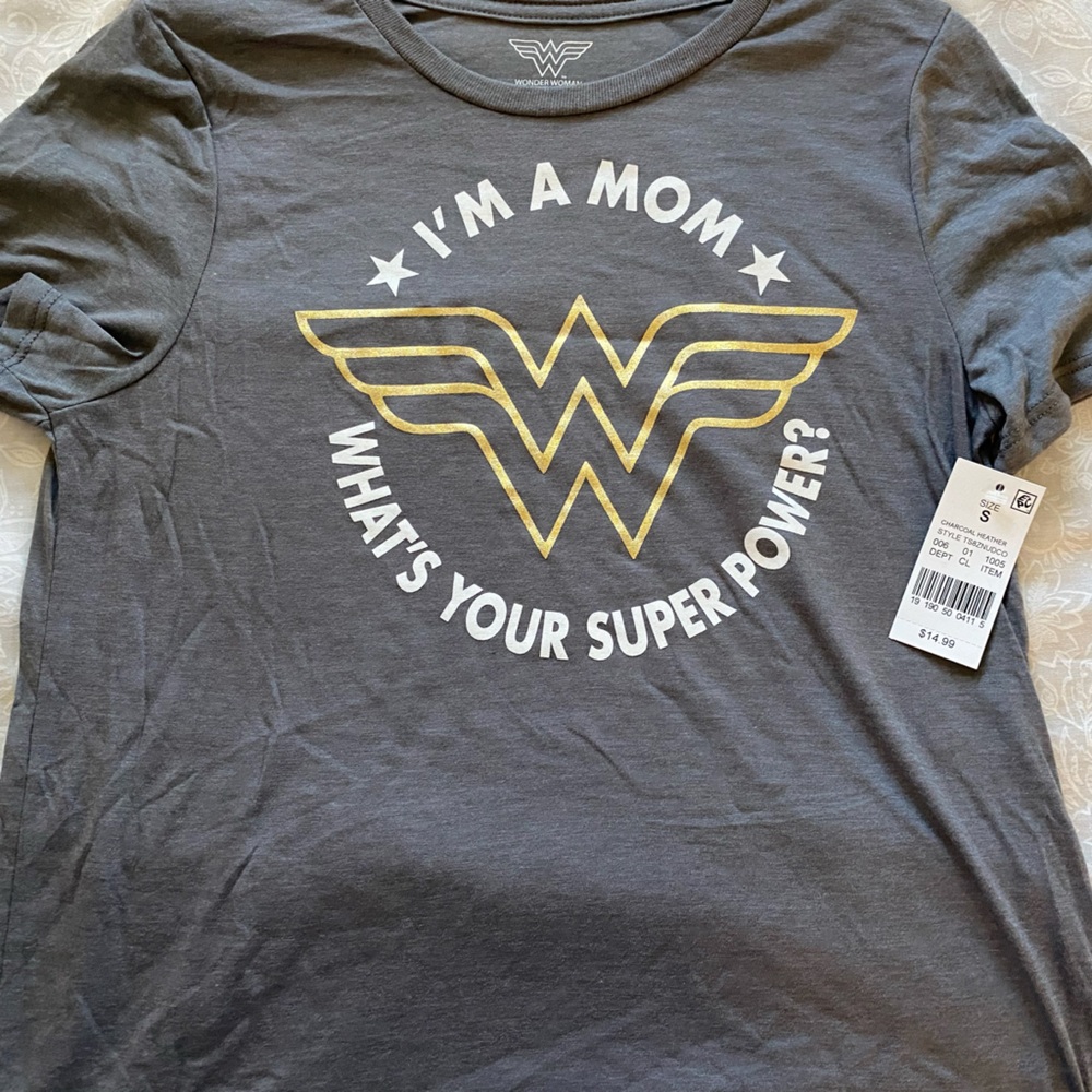 Gray and Gold Graphic Tee